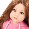 Hannah Staycation - 19.5" All Vinyl Poseable Standing Doll with Long Brown Hair to Wash & Style - Includes Puppy & Accessories - Dolls - 5