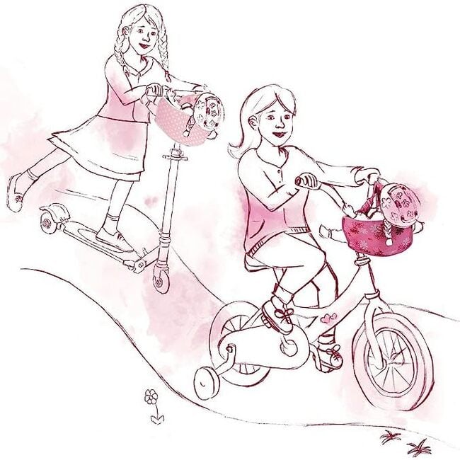 Bike Seat for Dolls up to 20" - Attaches to Handlebars of Any Size Bike (no Hardware Needed) - Doll Accessories - 4