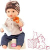 Aquini 13" Drink & Wet Anatomically Correct Boy Bath Baby Doll with Potty - Dolls - 1 - thumbnail