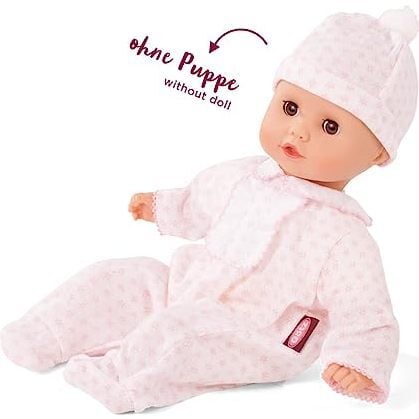 2-pc Pink Print Knit Sleep 'n Play Outfit for 12"-13" Baby Dolls - Doll Accessories - 2