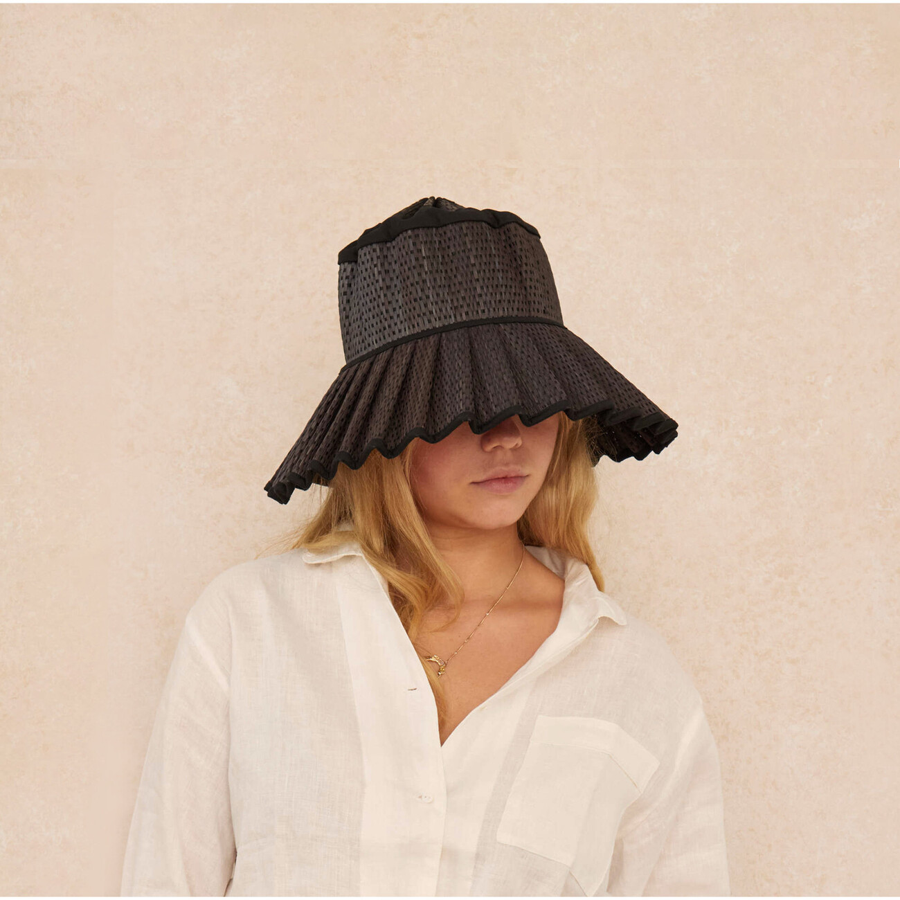 ★追跡&関税込【LORNA MURRAY】Adult Capri Hat Positano Lorna Murray Positano Capri Maxi Pleated Straw Sun Hat