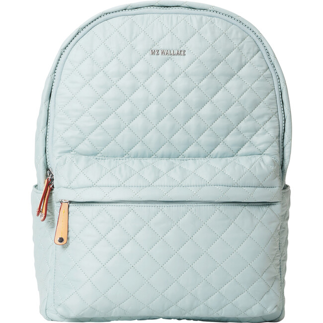 MZ Wallace Backpack with Silver MZ Wallace Silver Metallic Nylon Quilted Backpack - Metallic  main image 4