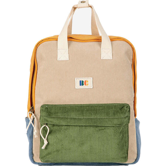 CORDUROY COLOR BLOCK BACKPACK - Backpacks - 1