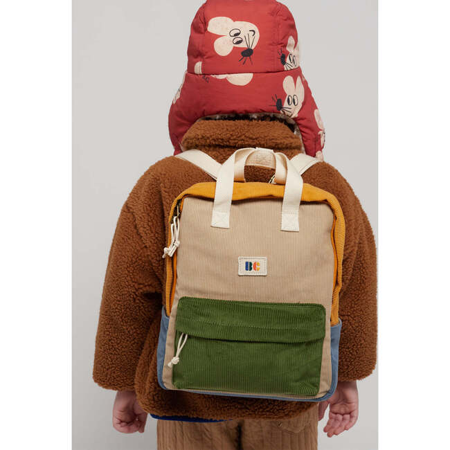 CORDUROY COLOR BLOCK BACKPACK - Backpacks - 6