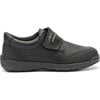 Single Rip-Tape School Trainers, Black - Sneakers - 1 - thumbnail