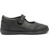 School Treated Leather Mary Jane Shoes, Black - Mary Janes - 1 - thumbnail