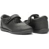 School Treated Leather Mary Jane Shoes, Black - Mary Janes - 3