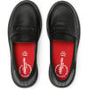 School Treated Leather Loafers, Black - Loafers - 6