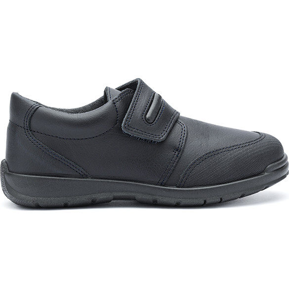 Single Rip-Tape School Trainers, Navy - Sneakers - 1