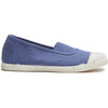 ECO-Friendly Elastic Slip-On Canvas, Denim Blue - Slip Ons - 1 - thumbnail
