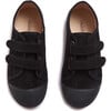 Fall Double Velcro Suede Sneakers, Black - Sneakers - 5