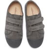 Fall Double Velcro Corduroy Sneakers, Grey - Sneakers - 6