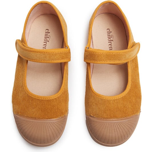 Corduroy Mary Jane Cap-Toe Sneakers, Marygold - Mary Janes - 5