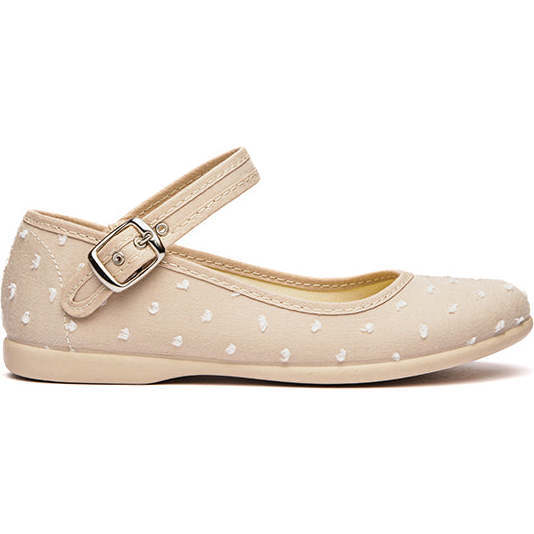 Classic Swiss-Dot Mary Janes, Camel