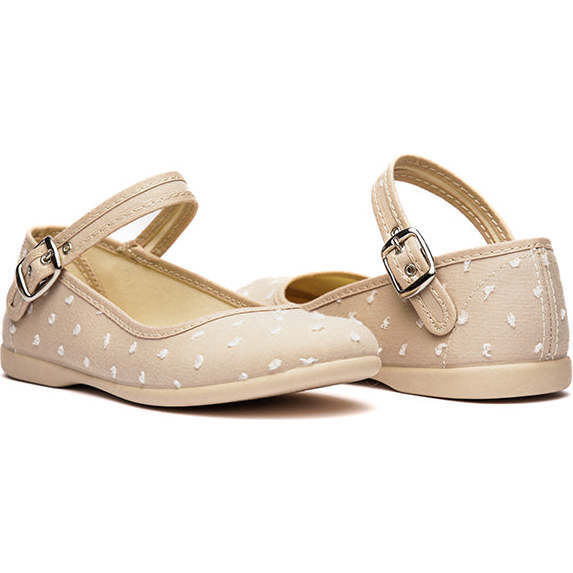 Classic Swiss-Dot Mary Janes, Camel - Mary Janes - 2