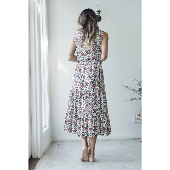 Women's Alma Dress, Boho Flowers - Dresses - 4