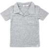 Terry Polo Shirt, Heather Grey - Polo Shirts - 1 - thumbnail