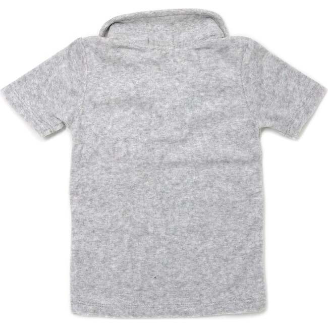 Terry Polo Shirt, Heather Grey - Polo Shirts - 2