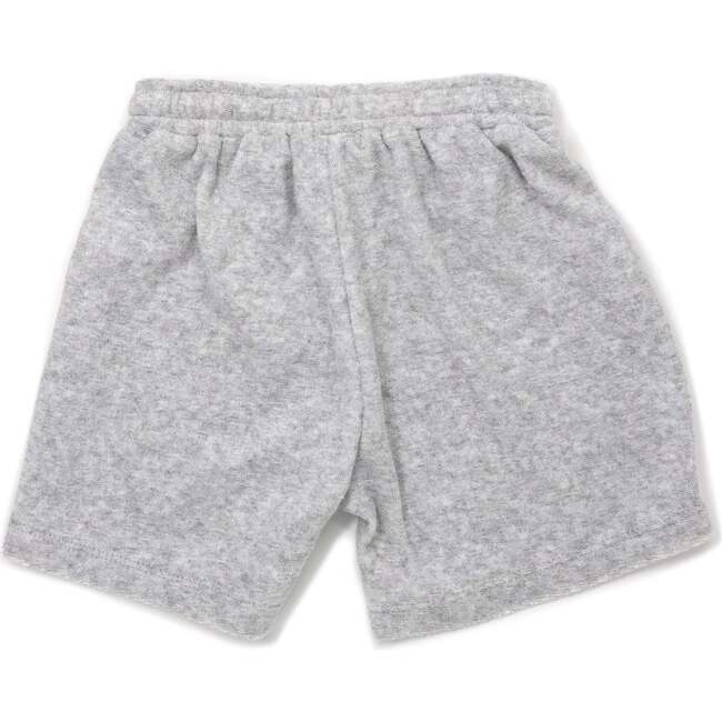 Boys Cotton Terry Track Short, Heather Grey - Shorts - 2