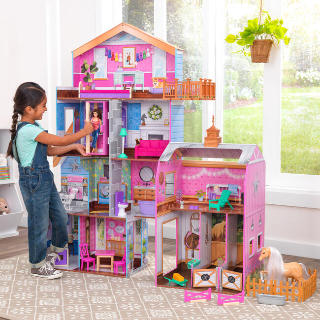 Kids craft barbie house on sale