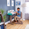 Grow Together™ Pocket Adjustable Desk with Hutch and Chair – Gray Ash - Desks - 2
