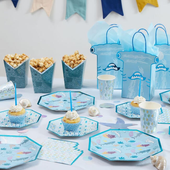 Shark Cups, Blue - Party - 4