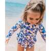 Reese Rashguard Ruffle Set, Hibiscus - Two Pieces - 2