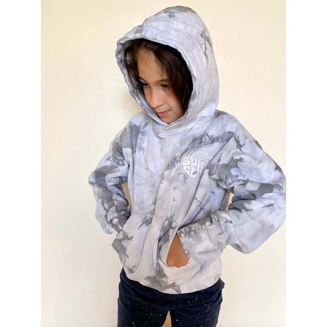 Surf Club Tie Dye Hoodie, Storm - Sweatshirts - 2