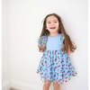Strawberry Sweet Toddler Twirl Dress, Blue - Dresses - 2
