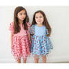 Strawberry Sweet Toddler Twirl Dress, Blue - Dresses - 3