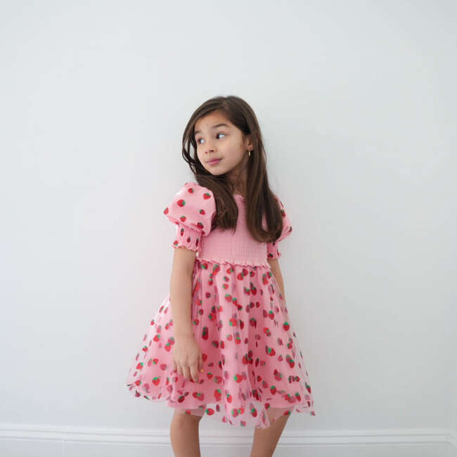 Strawberry Shortcake Toddler Twirl Dress, Pink - Dresses - 3