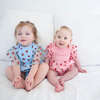 Strawberry Sweet Blue Baby Romper, Blue - Rompers - 2
