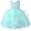 Avila Sequin Twirl Tulle Dress, Mint - Dresses - 1 - thumbnail