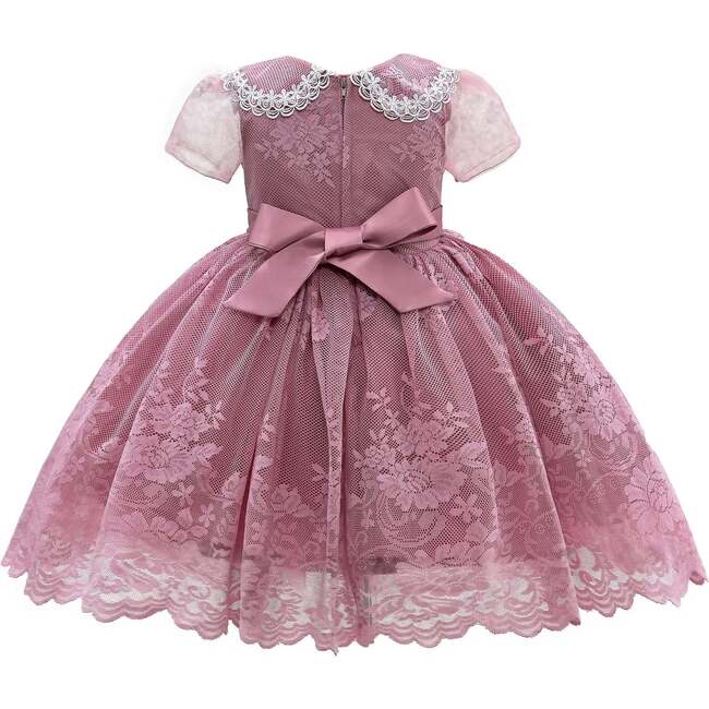 Rose Dolly Embroidered Dress, Pink - Dresses - 2