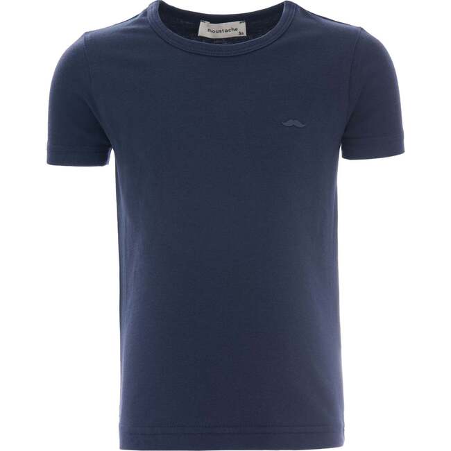 Solid Cotton T-Shirt, Blue