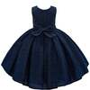 Sarita Sapphire Glitter Double Bow Dress, Navy - Dresses - 2