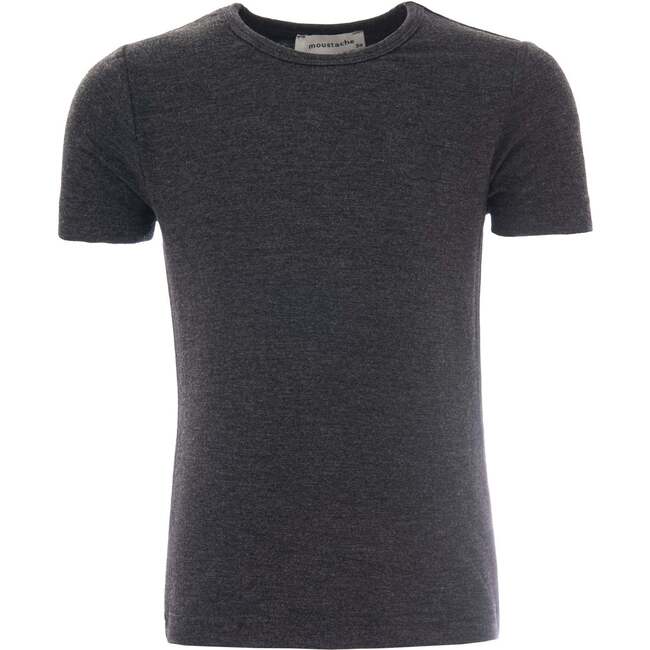 Anthracite Solid Cotton T-Shirt, Grey