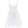 Shoulder Tie Bow Dress, White - Dresses - 2