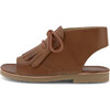 Agnes Burnished Leather Kilted Sandal, Tan - Sandals - 2