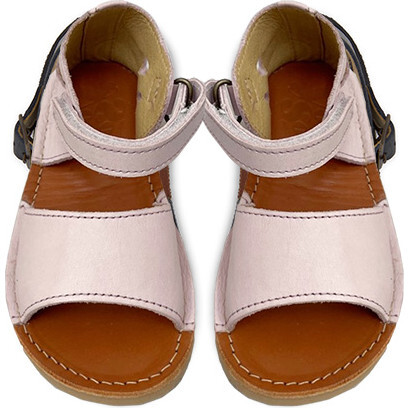 Mavis Leather Velcro Sandal, Soft Lilac