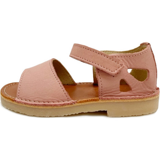 Mavis Leather Velcro Sandal, Rose Pink