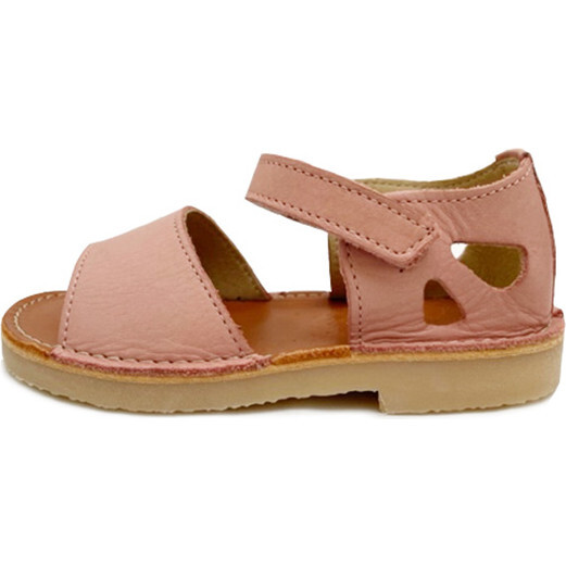 Mavis Leather Velcro Sandal, Rose Pink - Sandals - 1