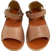 Mavis Leather Velcro Sandal, Hazel - Sandals - 1 - thumbnail