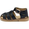 Noah Leather Fisherman Sandal, Navy - Sandals - 2