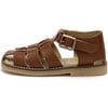 Noah Leather Fisherman Sandal, Chestnut Brown - Sandals - 2