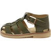 Noah Leather Fisherman Sandal, Olive - Sandals - 2