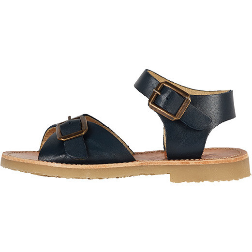 Sonny Leather Sandal, Navy - Sandals - 2