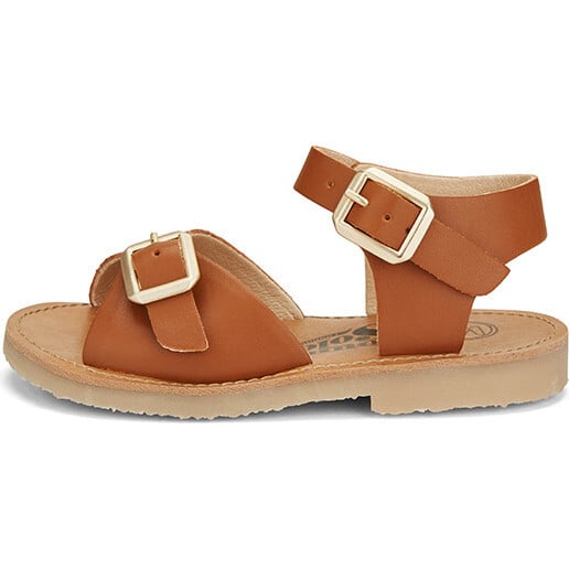 Sonny Synthetic Vegan Leather Sandal, Chestnut Brown - Sandals - 2