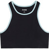 Women's Blake Rigor Bra, Black/Teal - Shirts - 1 - thumbnail