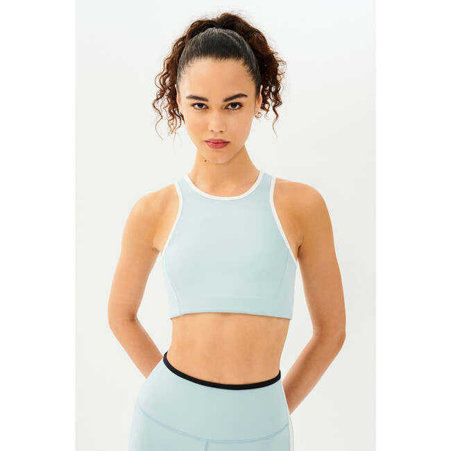 Women's Blake Rigor Bra, Teal/White - Shirts - 2